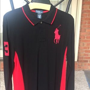 Polo by Ralph Lauren  youth /kids polo  black /red